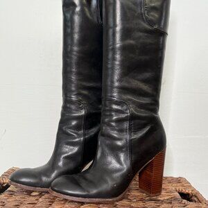 Black Leather Boot
